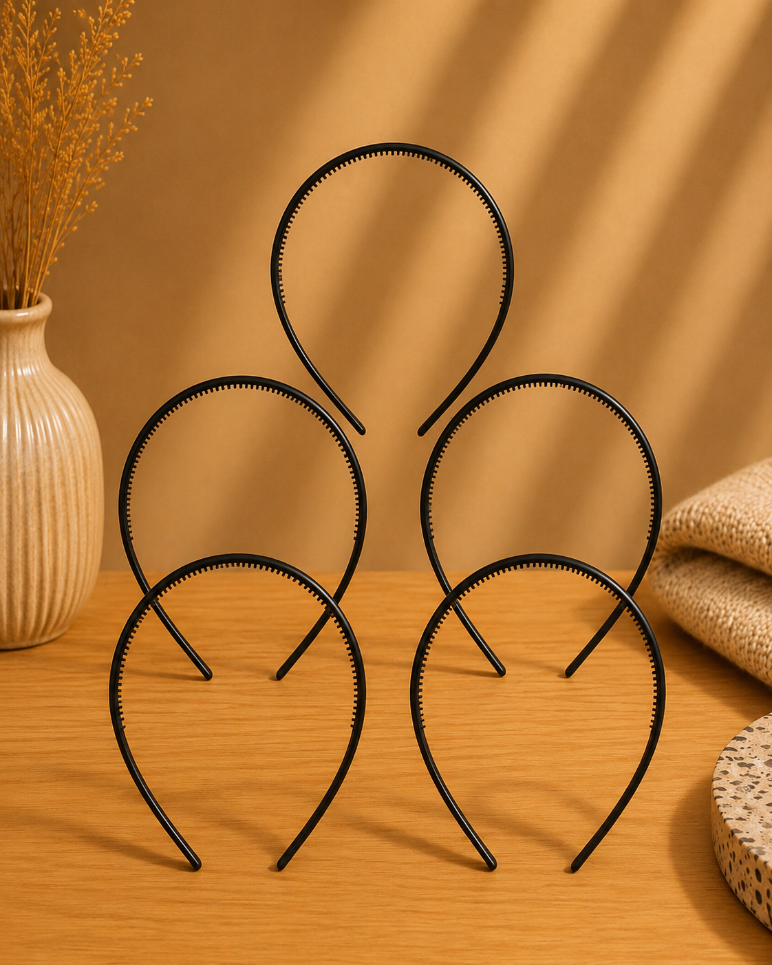 Plastic black hairband